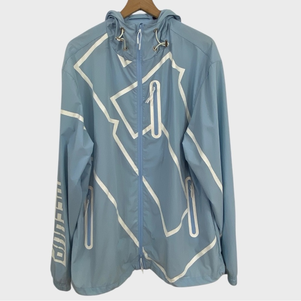 Geedup Cool Blue White Lightweight OG Jacket Unisex Size XL
